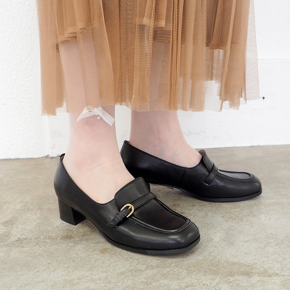 アシナガオジサン あしながおじさん モカパンプス （ブラック） ブラック