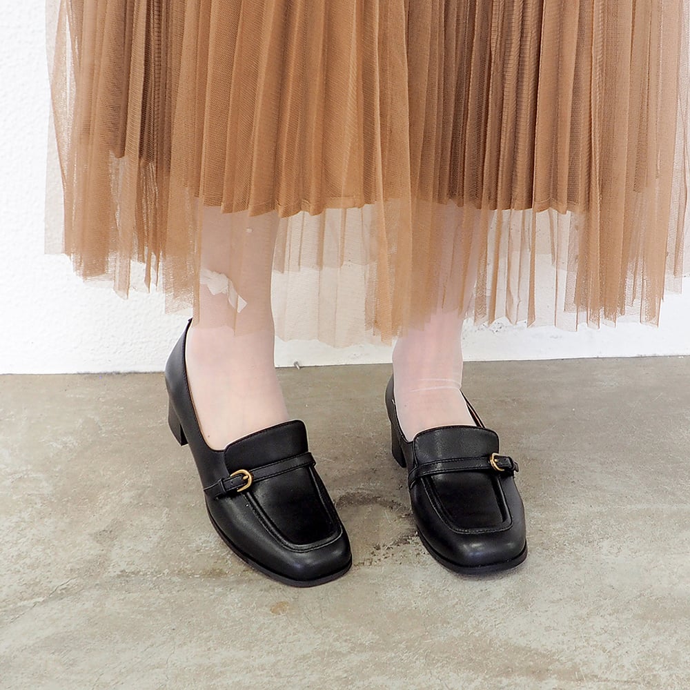 アシナガオジサン あしながおじさん モカパンプス （ブラック） ブラック
