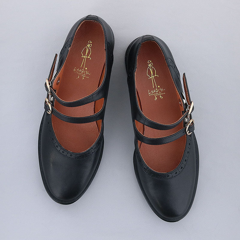 Ashinagaojisan Daddy Long Legs Adult Mary Jane [Non-slip] Double Strap Shoes