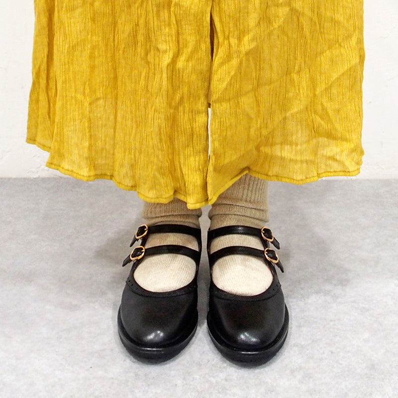 Ashinagaojisan Daddy Long Legs Adult Mary Jane [Non-slip] Double Strap Shoes