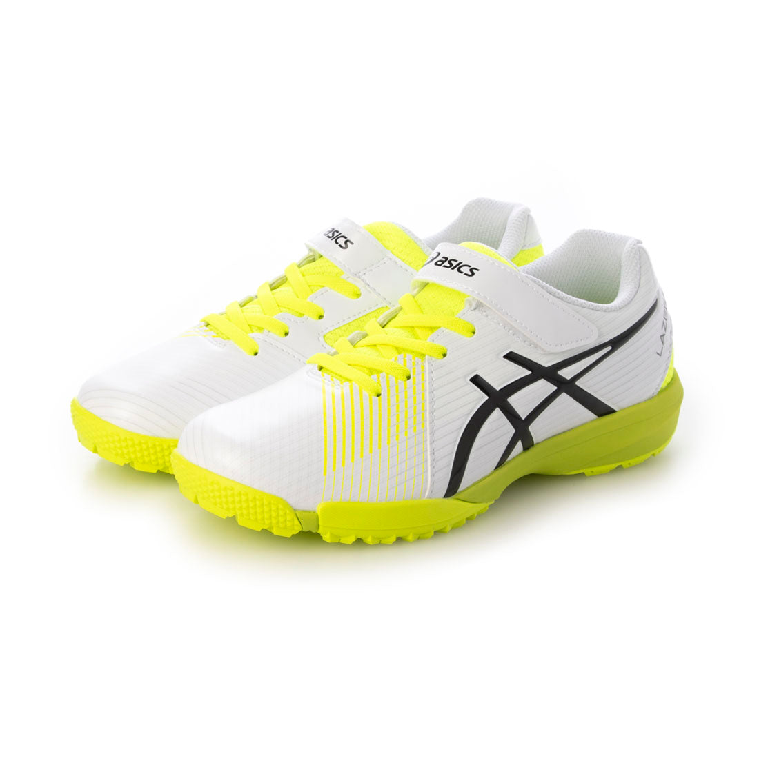 アシックス ASICS スニーカー キッズ レーザービーム 1154A200 asics LAZERBEAM サッカー スポーツ 運動靴 ベルクロ シューレース 軽量 消臭 カップインソール