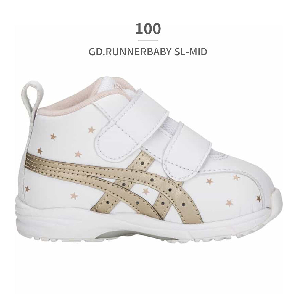 アシックス ASICS スニーカー キッズ スクスク 1144A004 asics SUKU2 GD.RUNNERBABY SL MID ベビー ファーストシューズ （ゴールド） ゴールド