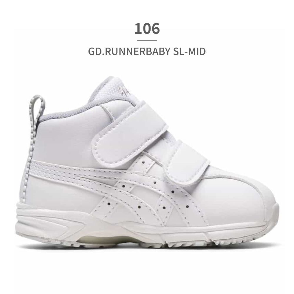 アシックス ASICS スニーカー キッズ スクスク 1144A004 asics SUKU2 GD.RUNNERBABY SL MID ベビー ファーストシューズ （ホワイト） ホワイト