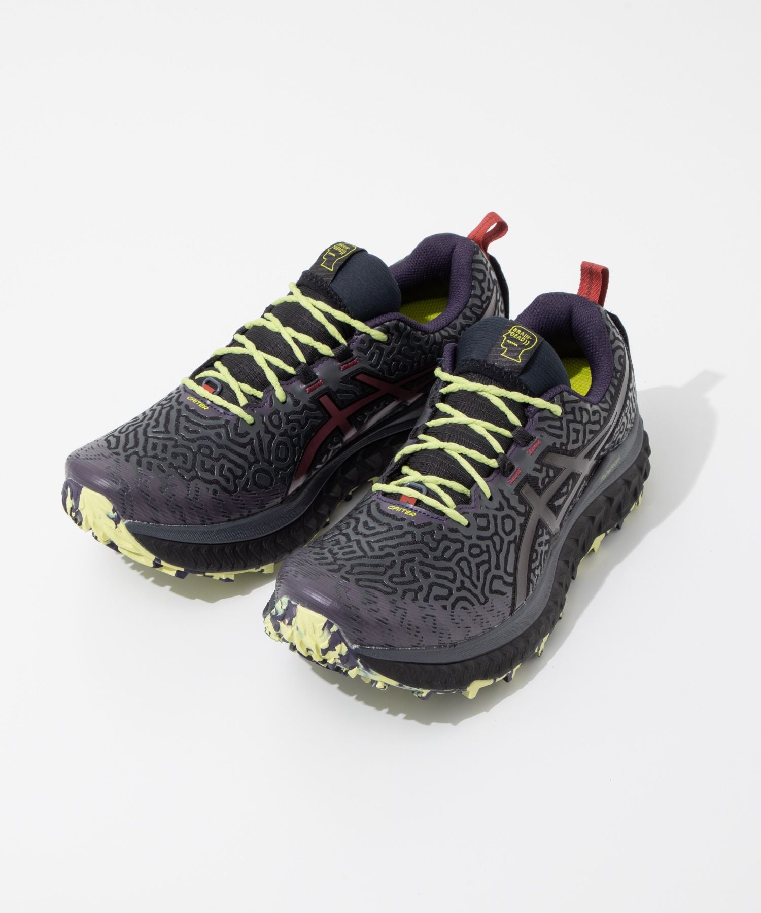 アシックス ASICS Brain Dead x ASICS Trabuco Max 限定モデル 1201A371 001 コラボ Organic Chaos Design スニーカー メンズ