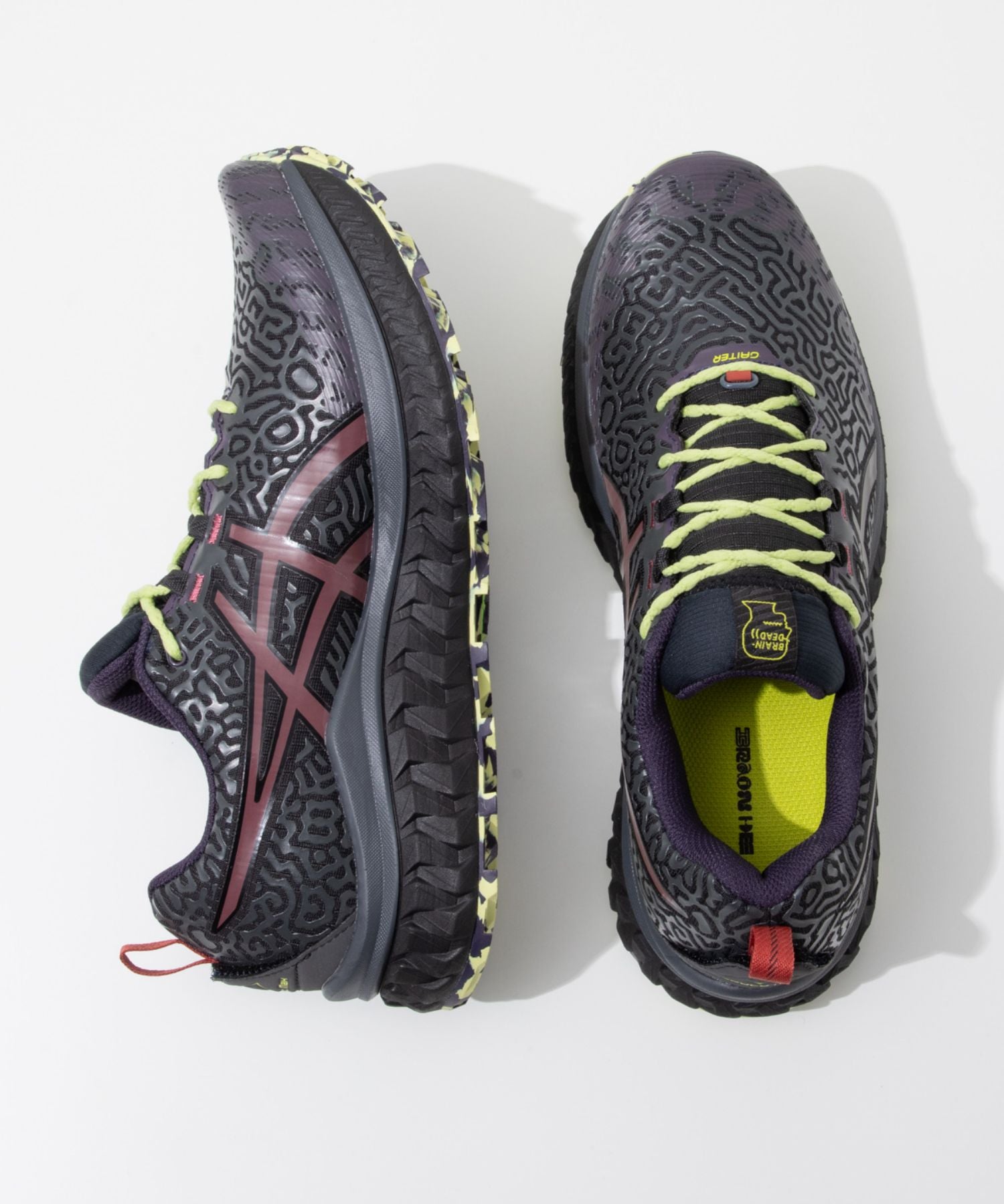アシックス ASICS Brain Dead x ASICS Trabuco Max 限定モデル 1201A371 001 コラボ Organic Chaos Design スニーカー メンズ