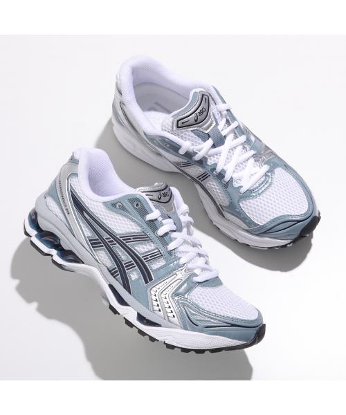 アシックス ASICS ASICS スニーカー GEL-KAYANO 14 ゲルカヤノ 1203A537-106 （WHITE/F-JORD-GREY） WHITE/F-JORD-GREY