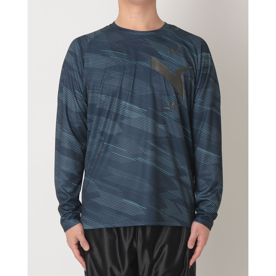アシックス ASICS AIM-TRGドライグラフィック長袖シャツ 長袖Tシャツ （ミッドナイト） ミッドナイト