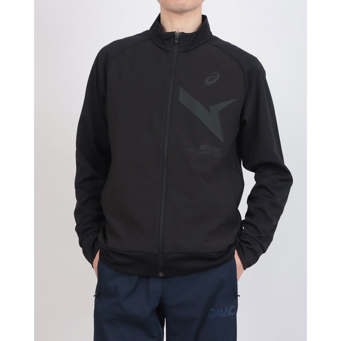 アシックス ASICS AIM-TRGウインドバリアニットジャケット トレーニングウェア （ブラック×ブラック） ブラック×ブラック