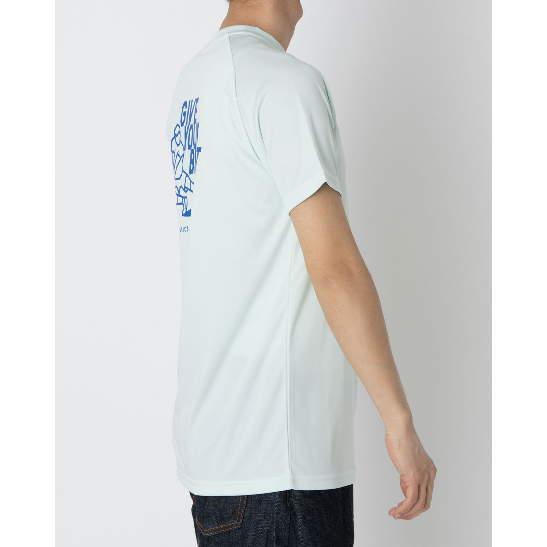 アシックス ASICS プラクティス半袖シャツ （背面プリント） 半袖Tシャツ （スーシングシー） スーシングシー