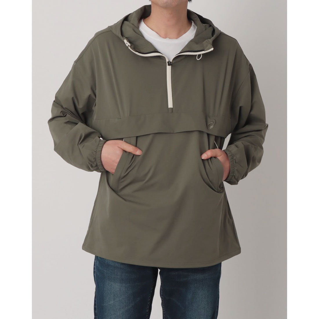 アシックス ASICS 2031E893 ダブルウィーブリラックスプルオーバージャケット （マントルグリーン） マントルグリーン