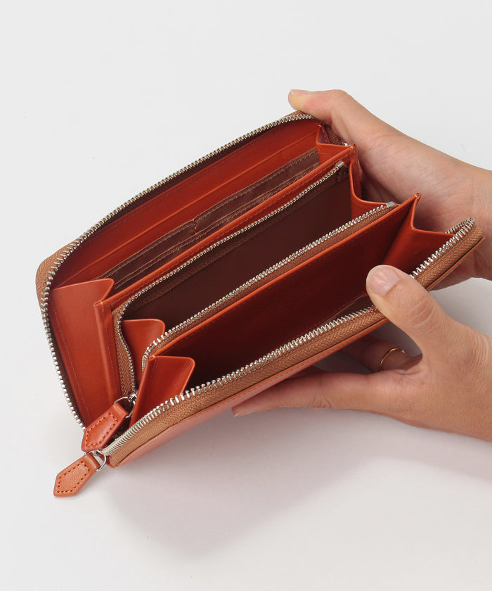 MAGASEEK 【magaseek/dfashion exclusive】 Tochigi Leather Round Long Wallet