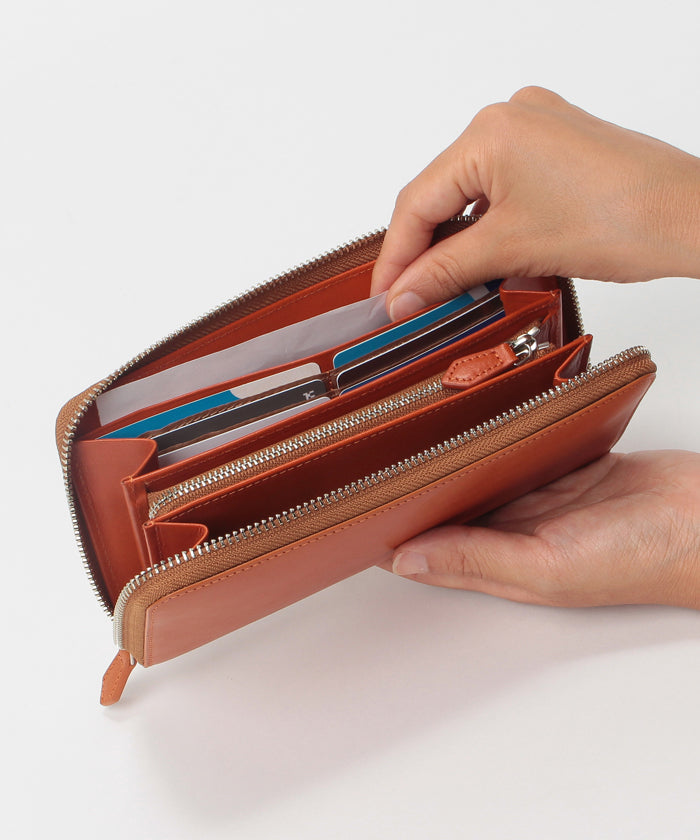 MAGASEEK 【magaseek/dfashion exclusive】 Tochigi Leather Round Long Wallet