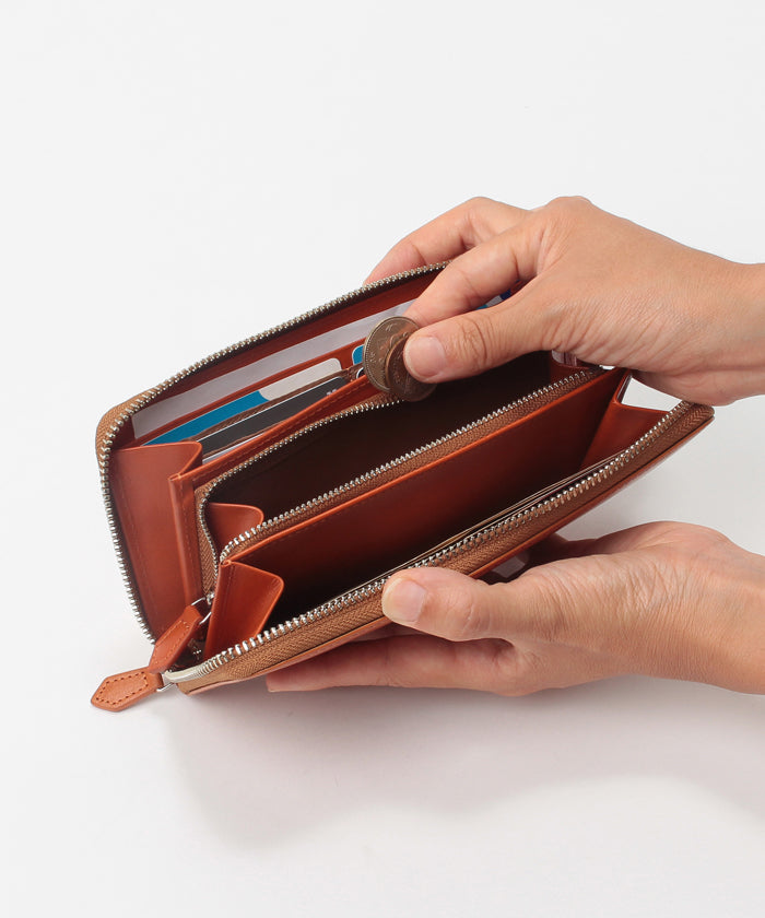 MAGASEEK 【magaseek/dfashion exclusive】 Tochigi Leather Round Long Wallet