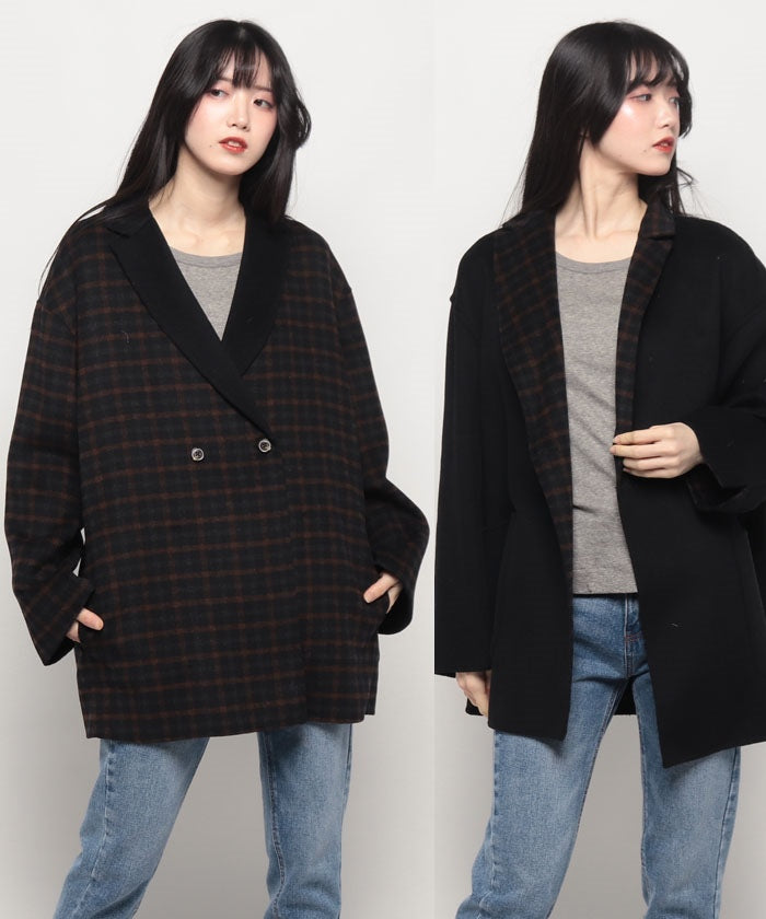 マガシーク MAGASEEK Jacket,ブラックチェック