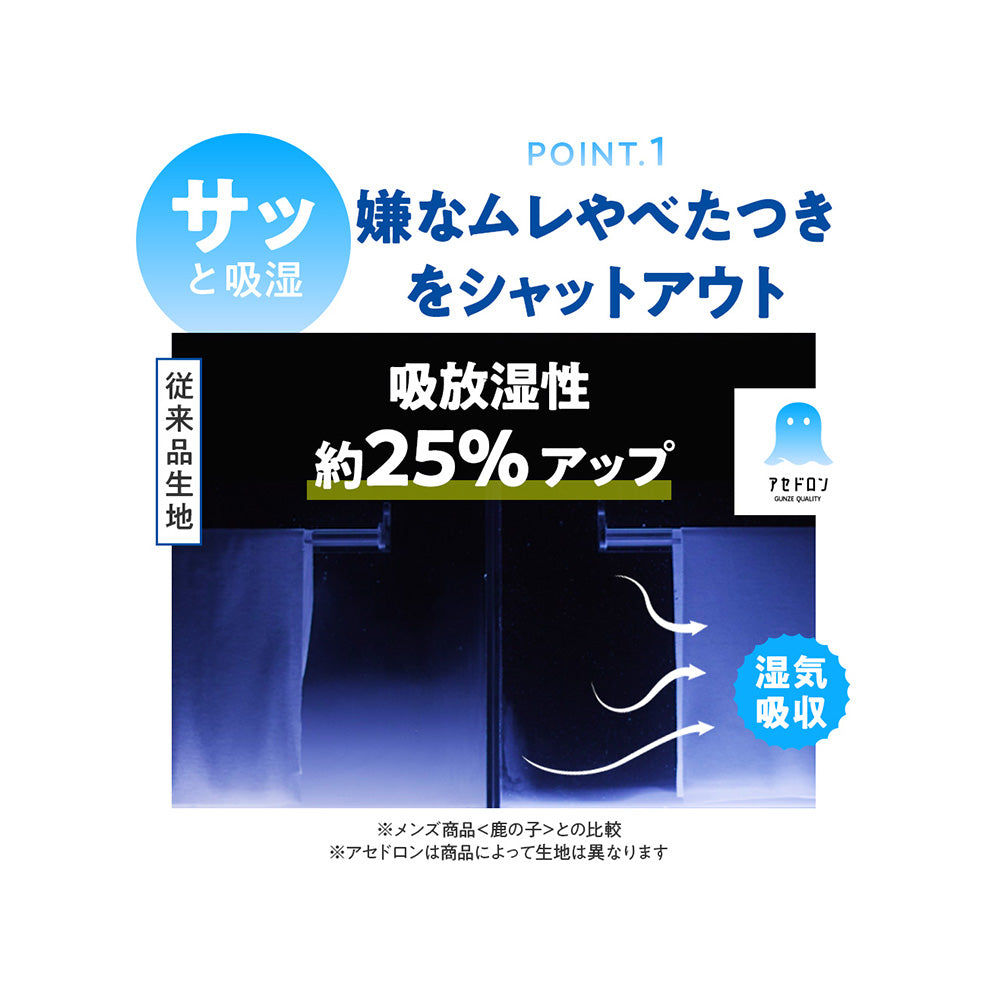 アセドロン アセドロン 【汗対策】ぺチパンツ5分丈 （ベージュヘザー） ベージュヘザー