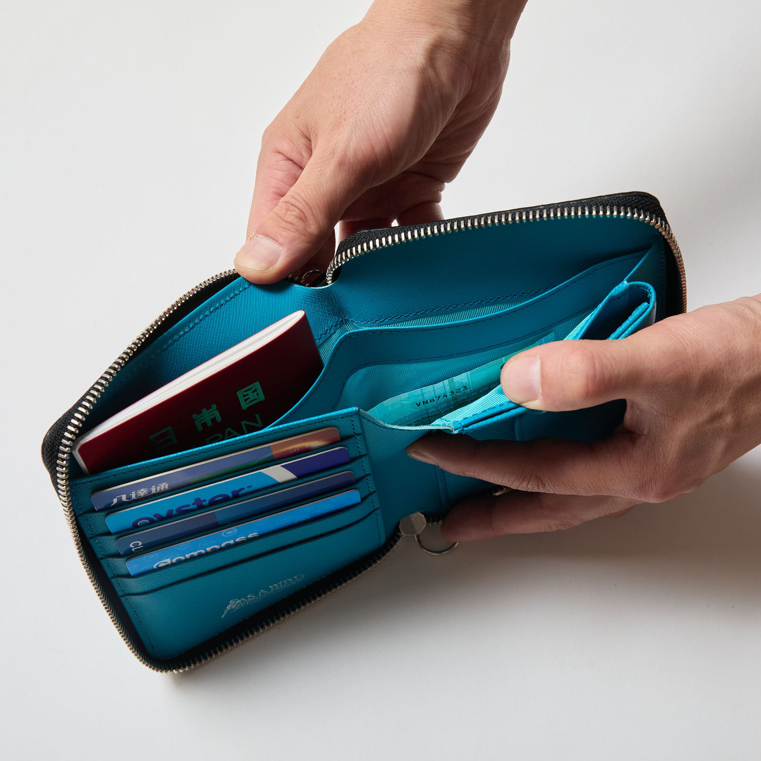 アズアバード AS A BIRD Passport Wallet - Amsterdam （BLACK） BLACK