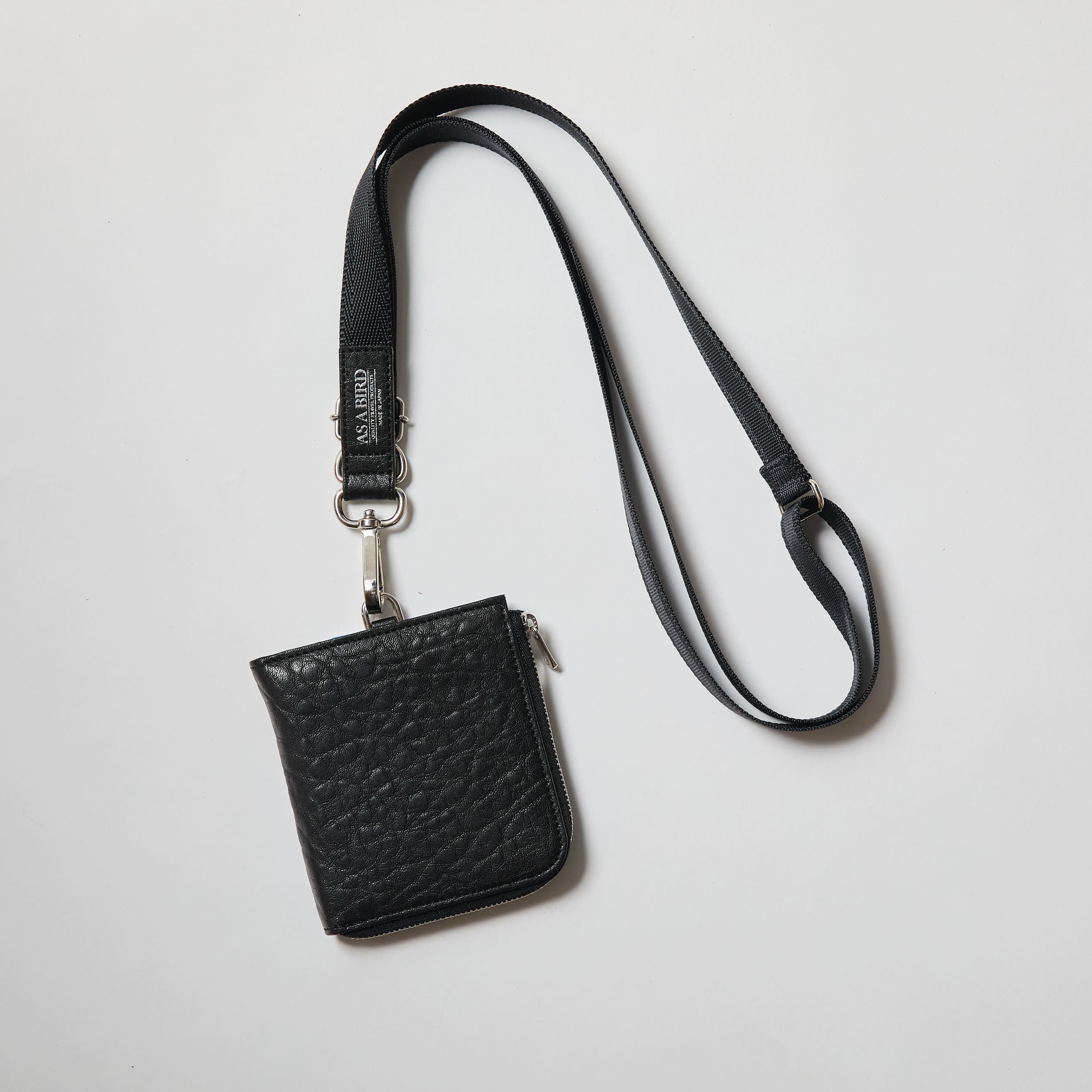 アズアバード AS A BIRD Mini Zip Wallet - Madrid （BLACK） BLACK