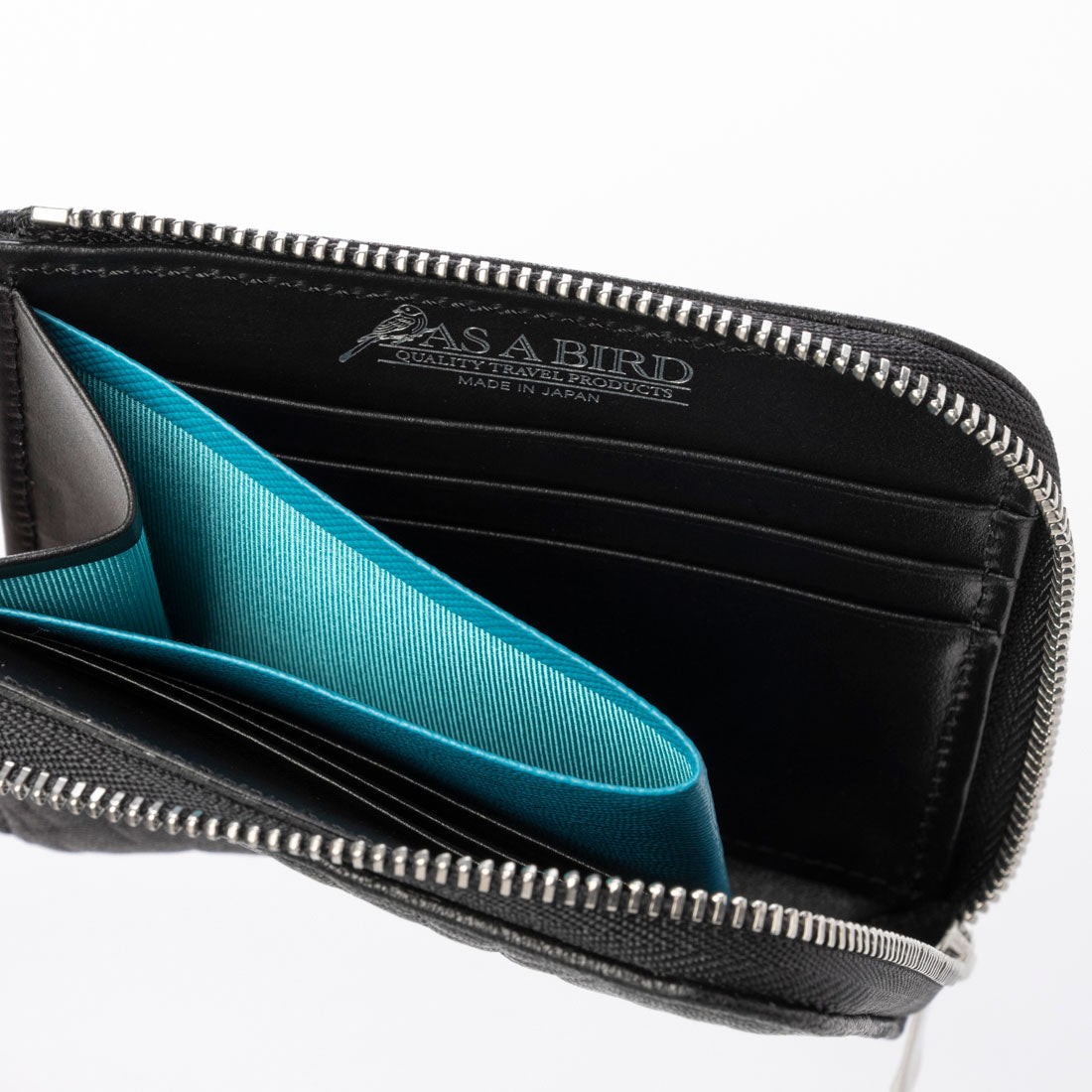 アズアバード AS A BIRD Mini Zip Wallet - Madrid （BLACK） BLACK