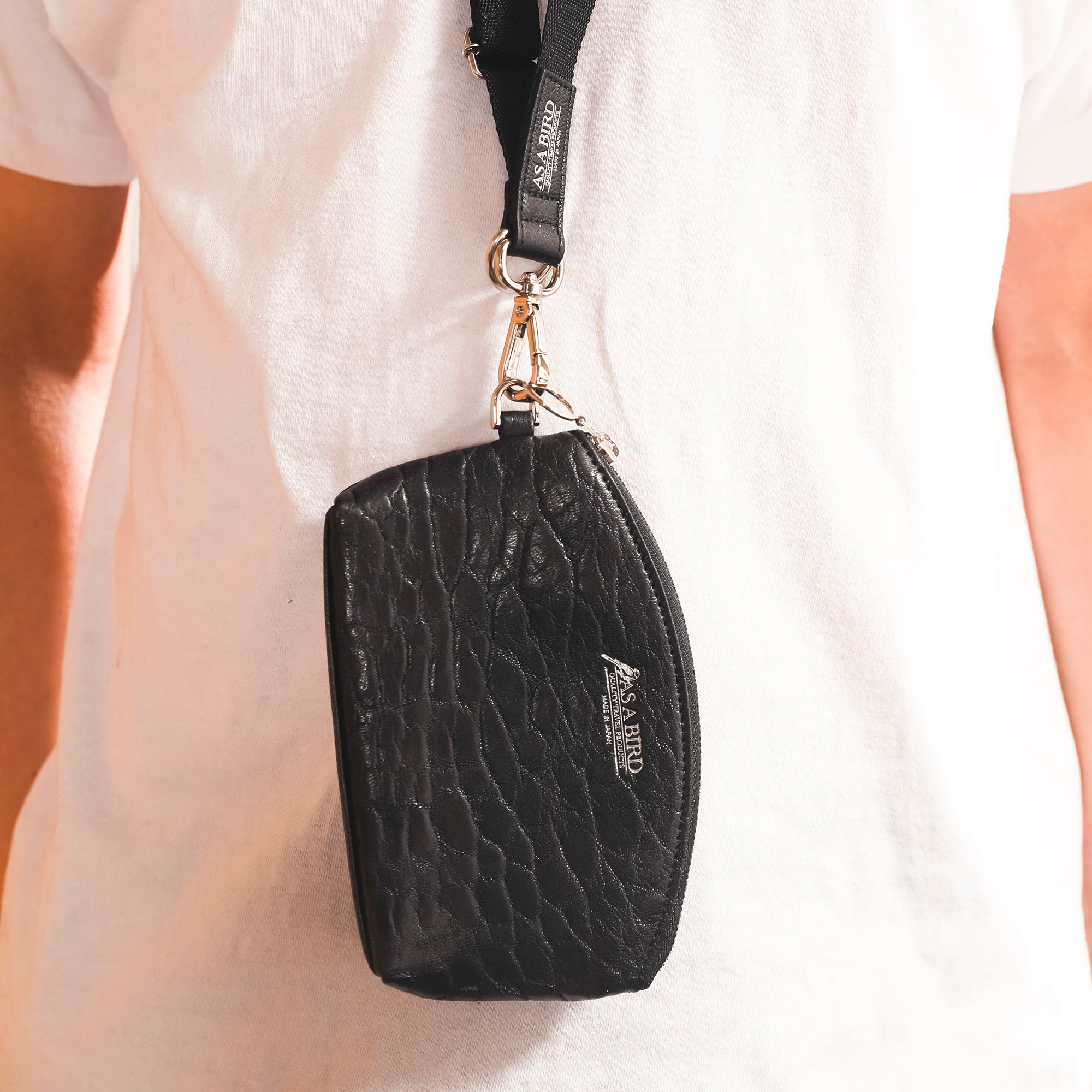 アズアバード AS A BIRD Leather Pouch - Edinburgh S （BLACK） BLACK