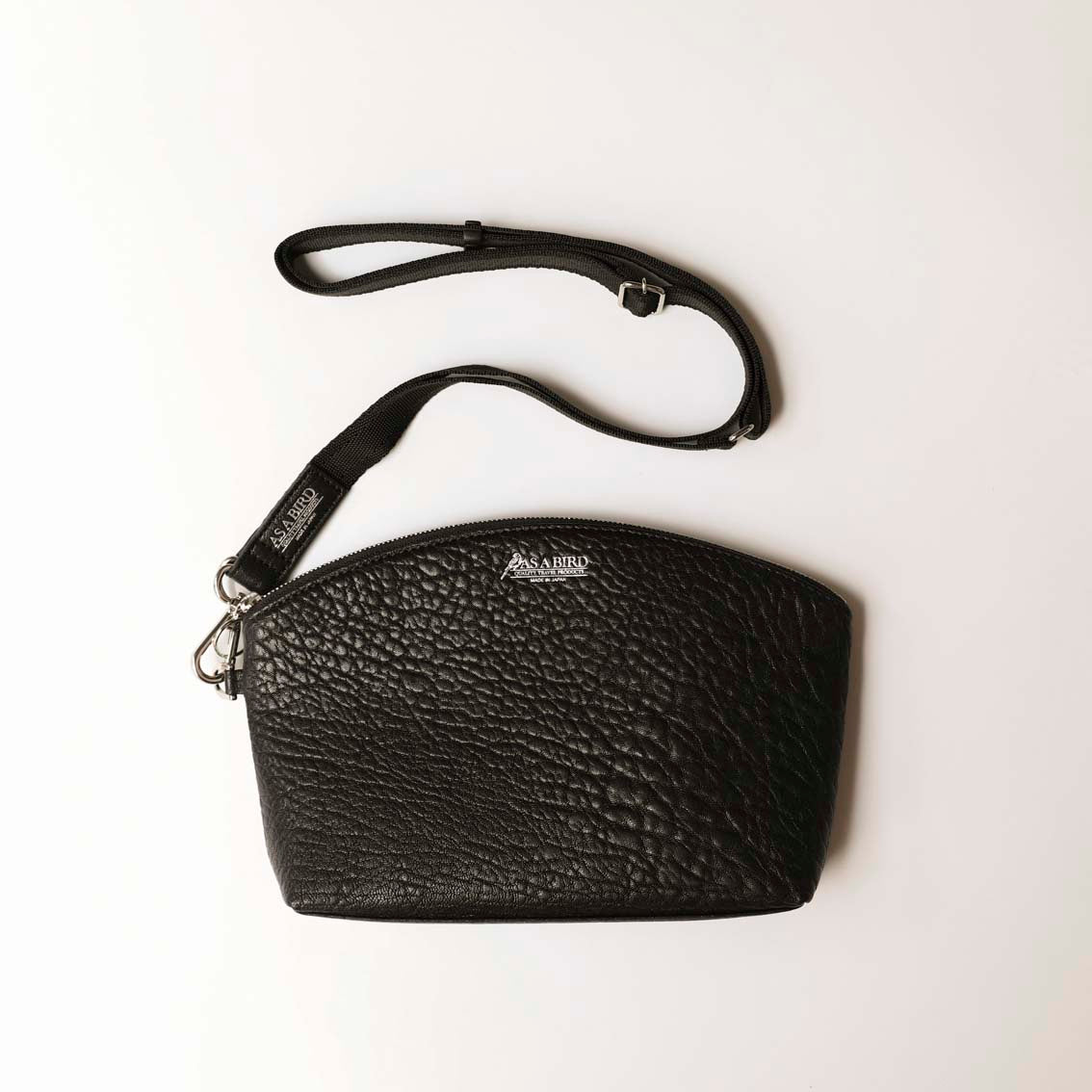 アズアバード AS A BIRD Leather Pouch - Edinburgh M （BLACK） BLACK