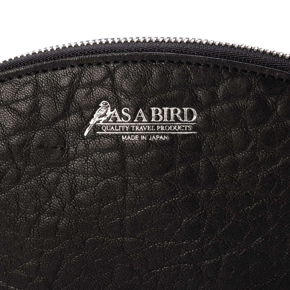 アズアバード AS A BIRD Leather Pouch - Edinburgh M （BLACK） BLACK