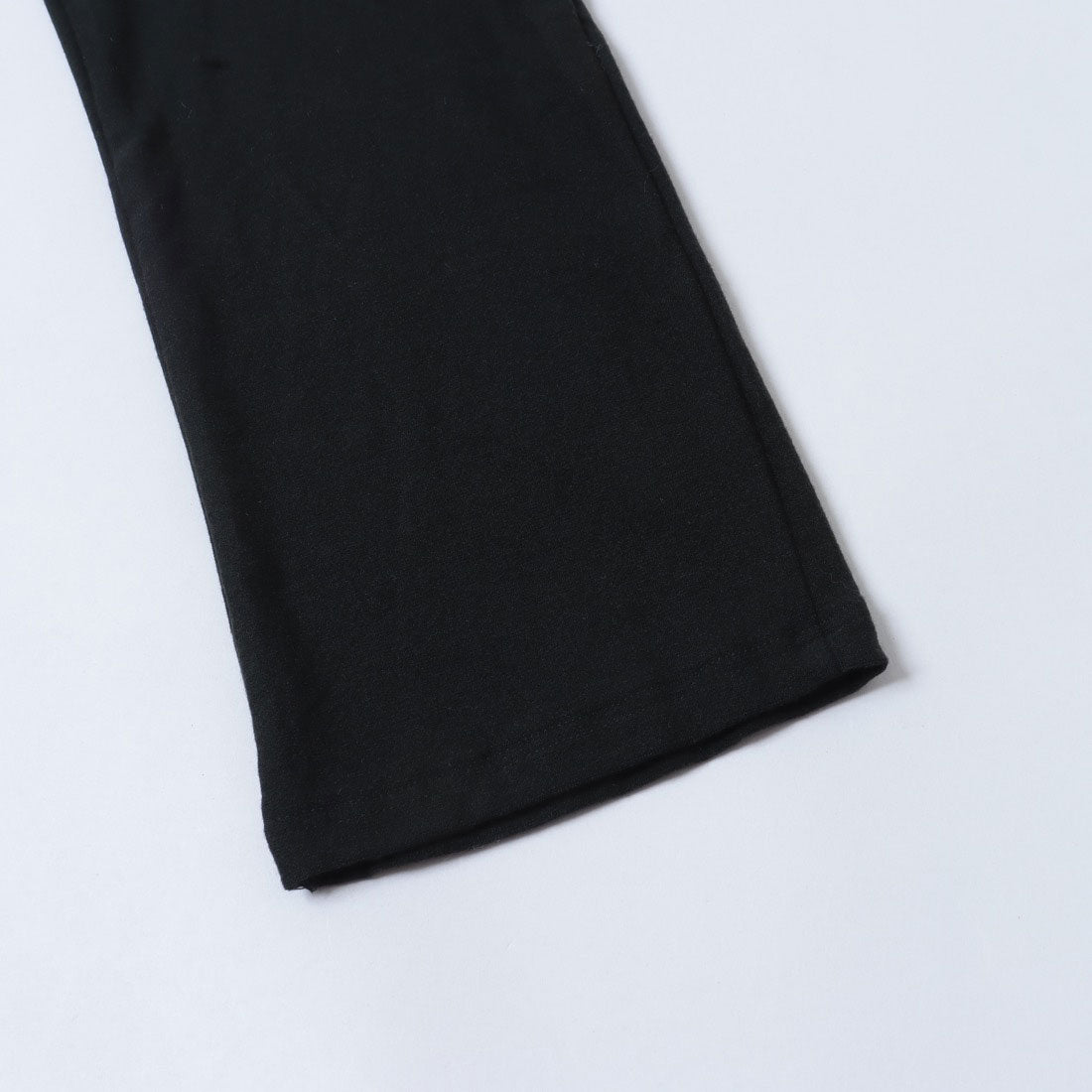 アズ as ティーツリー成分加工 表起毛ベア天竺 8分丈ボトム （クロ） クロ