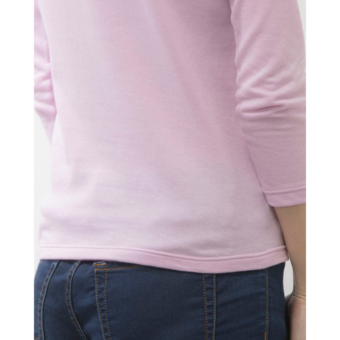 アズ as 裏パイル 吸水速乾ボトルネック7分袖Tシャツ