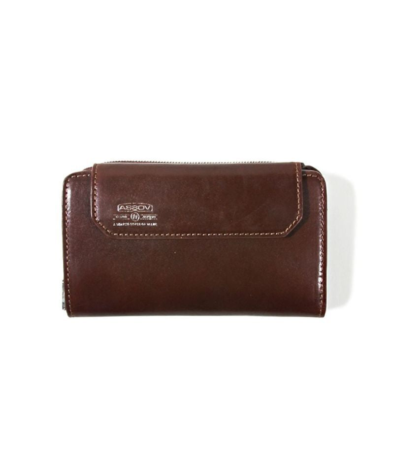 アッソブ AS2OV AS2OV / アッソブ LEATHER MOBILE SHORT WALLET CHOCO