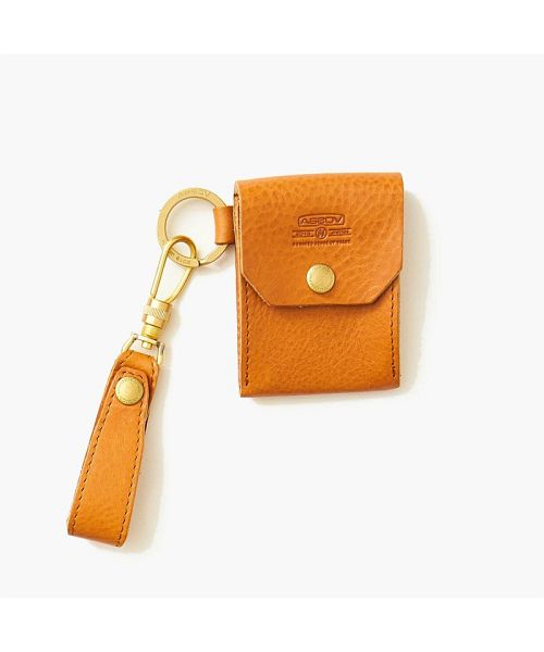 アッソブ AS2OV AS2OV / アッソブ OILED SHRINK LEATHER COIN CASEーBEIGE