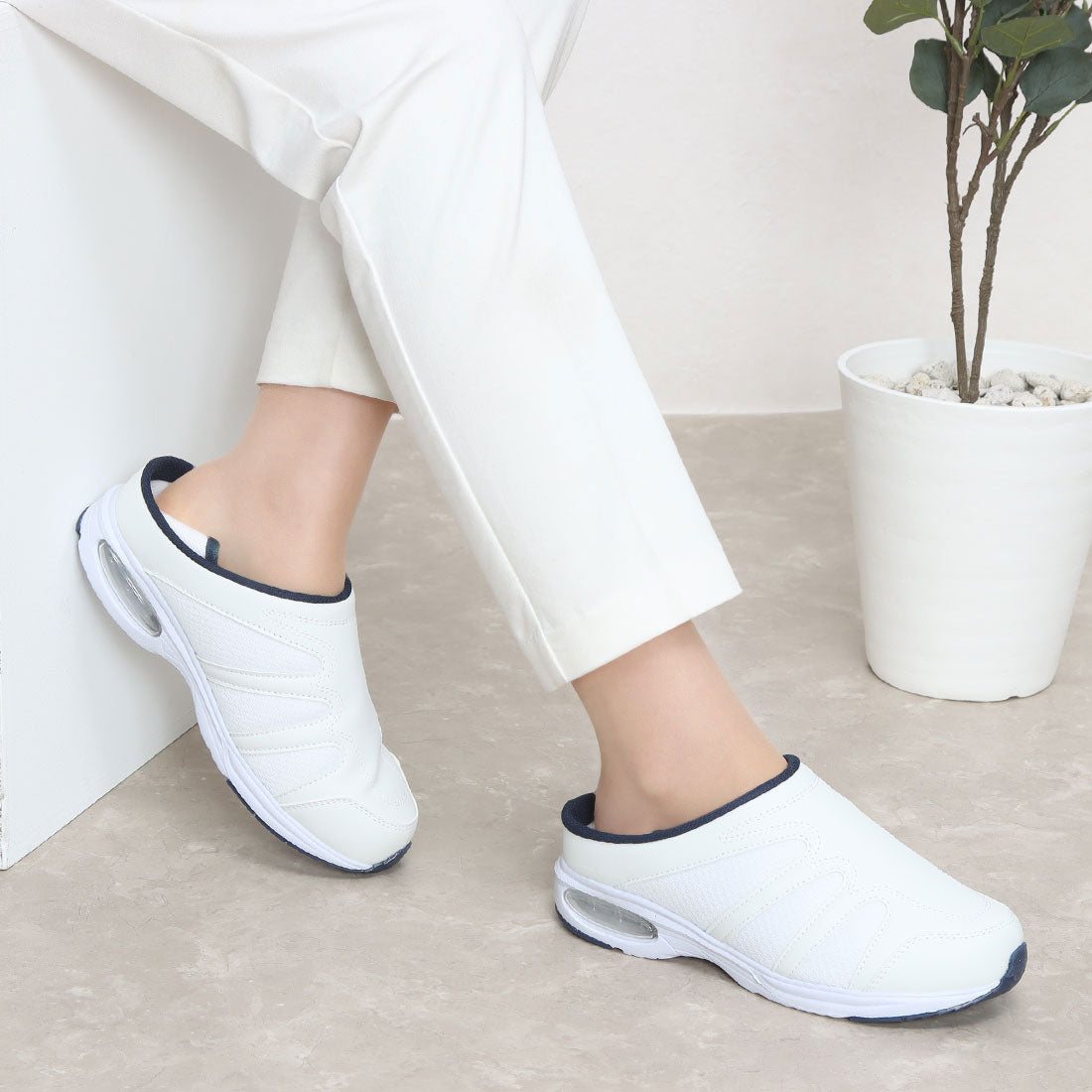 Scholar LABO Women's 2-way lightweight nurse shoes, slip-ons, 6108