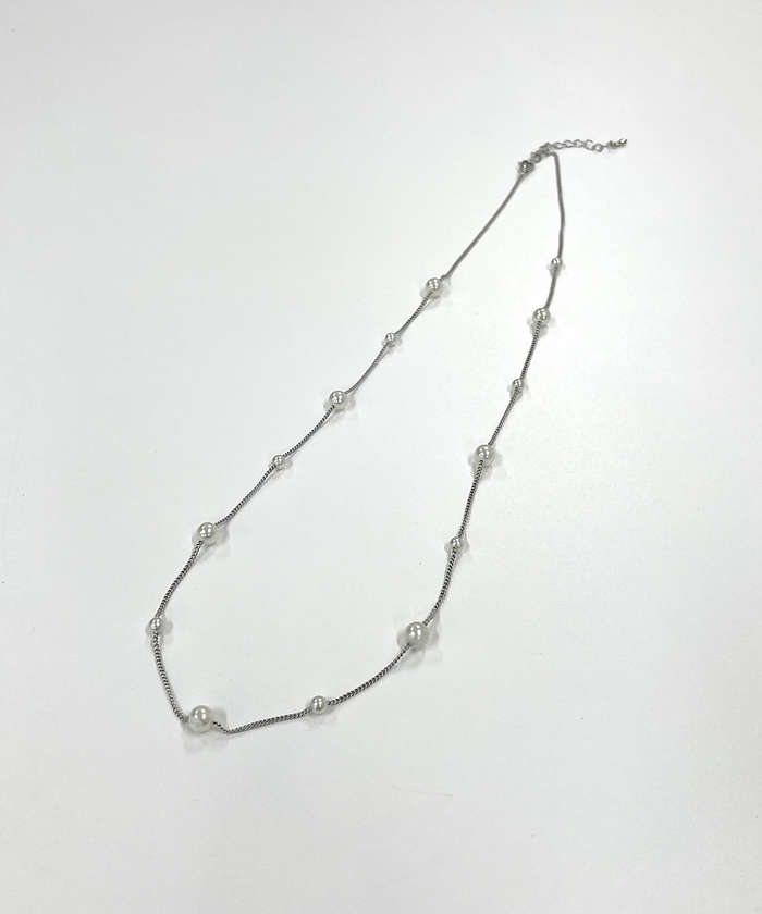 アバハウス マヴィ abahouse mavie チェーンパールネックレス （シルバー） シルバー