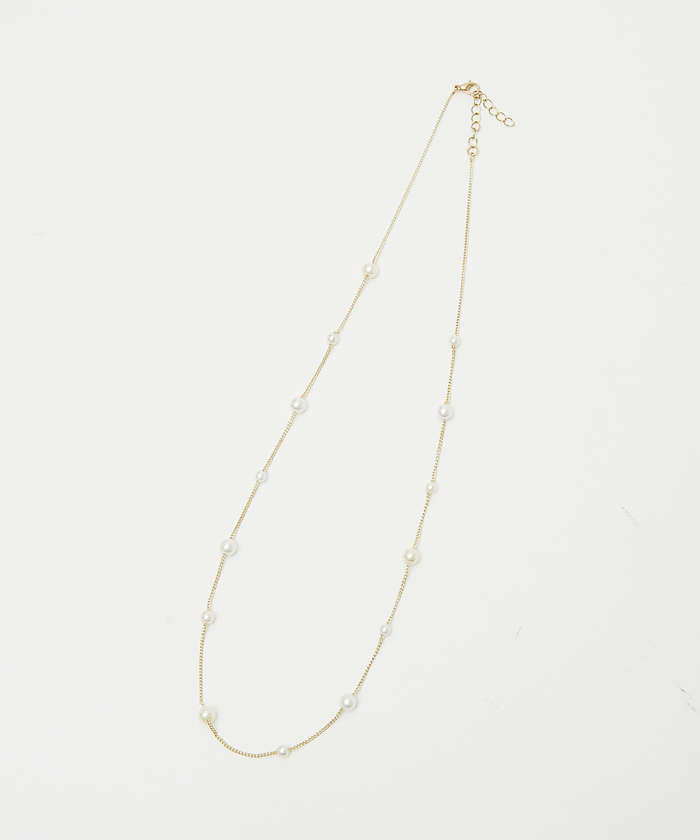 アバハウス マヴィ abahouse mavie チェーンパールネックレス （シルバー） シルバー