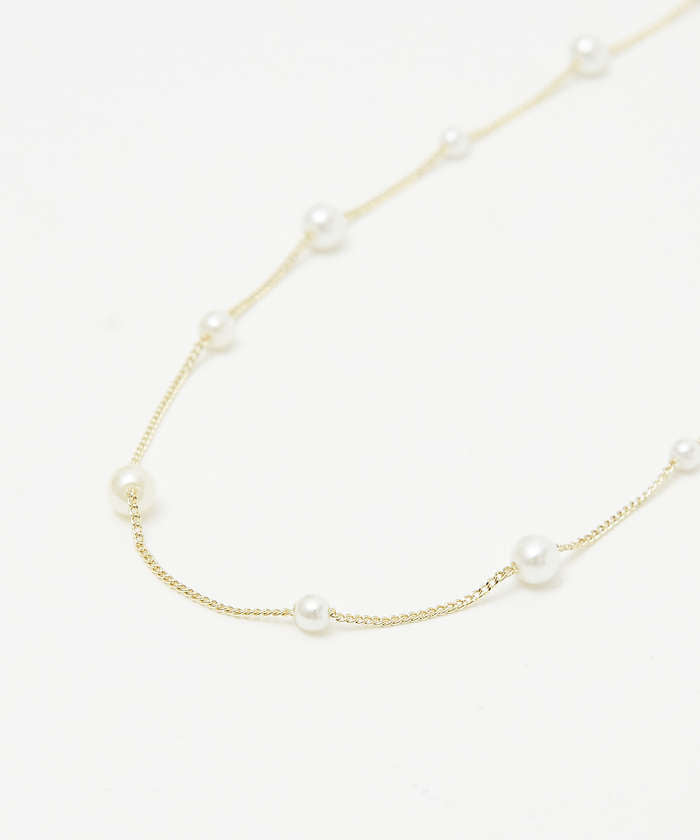 アバハウス マヴィ abahouse mavie チェーンパールネックレス （シルバー） シルバー