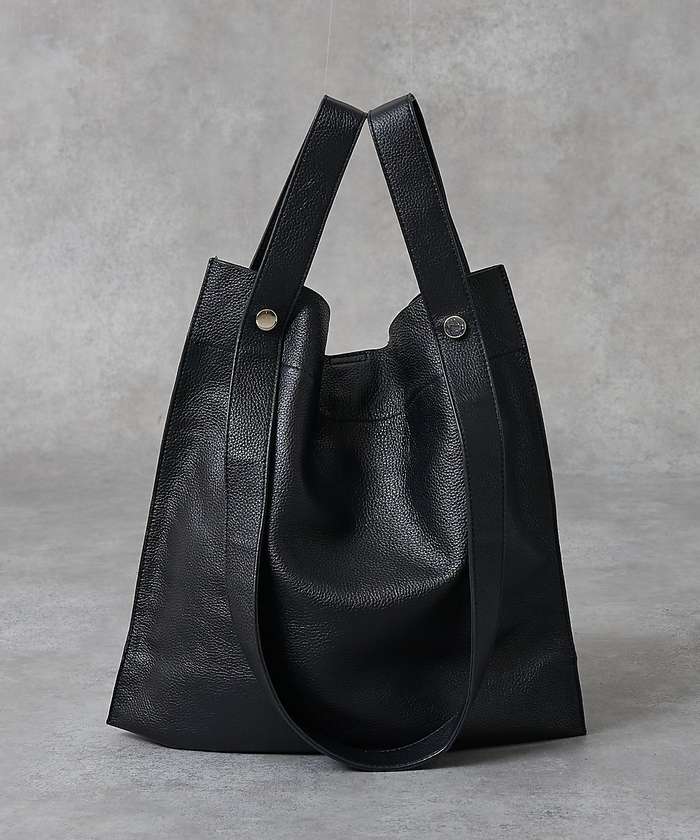 コレックス collex 【WEB限定】【BEAURE/ヴュレ】カウレザー 2WAY ハンドル トートバッ （ブラック） ブラック