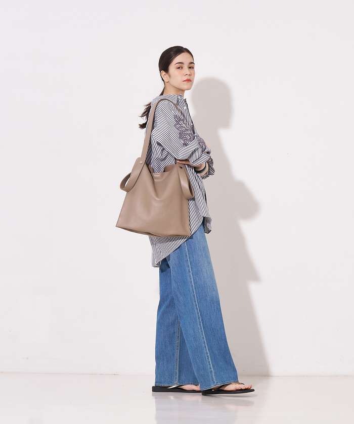 コレックス collex 【WEB限定】【BEAURE/ヴュレ】カウレザー 2WAY ハンドル トートバッ （ブラック） ブラック
