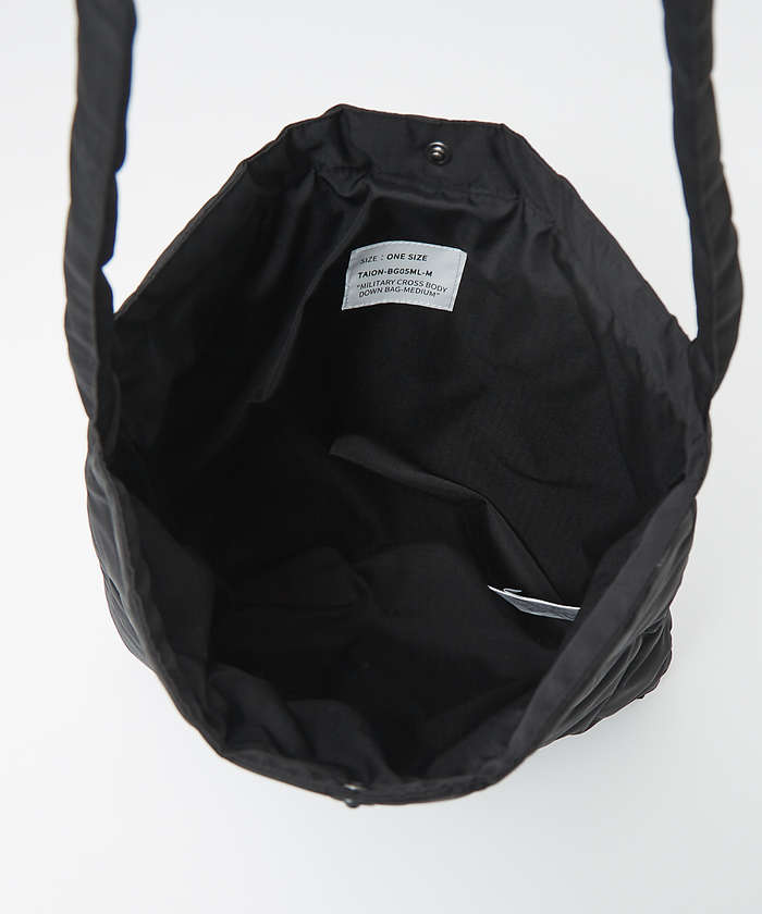 コレックス collex 【WEB限定】【TAION】ミリタリー クロスボディダウンバッグM （ブラック） ブラック