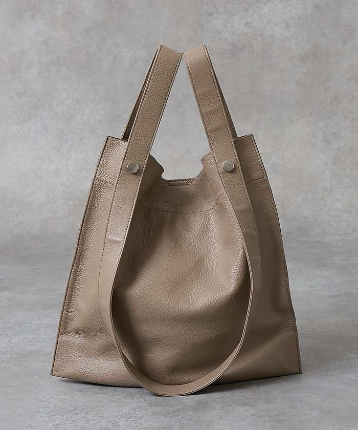 コレックス collex 【WEB限定】【BEAURE/ヴュレ】カウレザー 2WAY ハンドル トートバッ （ベージュ） ベージュ