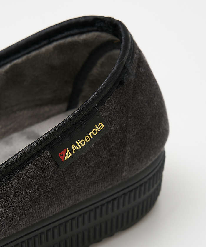 コレックス collex 【WEB限定】【ALBEROLA】一部別注 ベルベットメリージェーン 厚底シュー （チャコールグレー） チャコールグレー