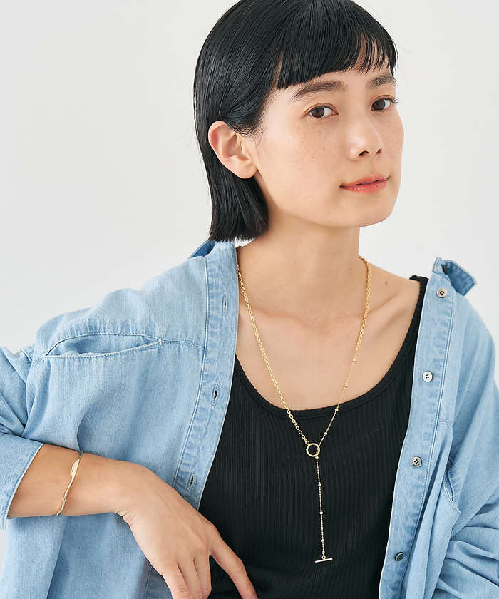 コレックス collex 【dignif】【金属アレルギー対応】ミックスチェーン2WAYネックレス （ゴールド） ゴールド