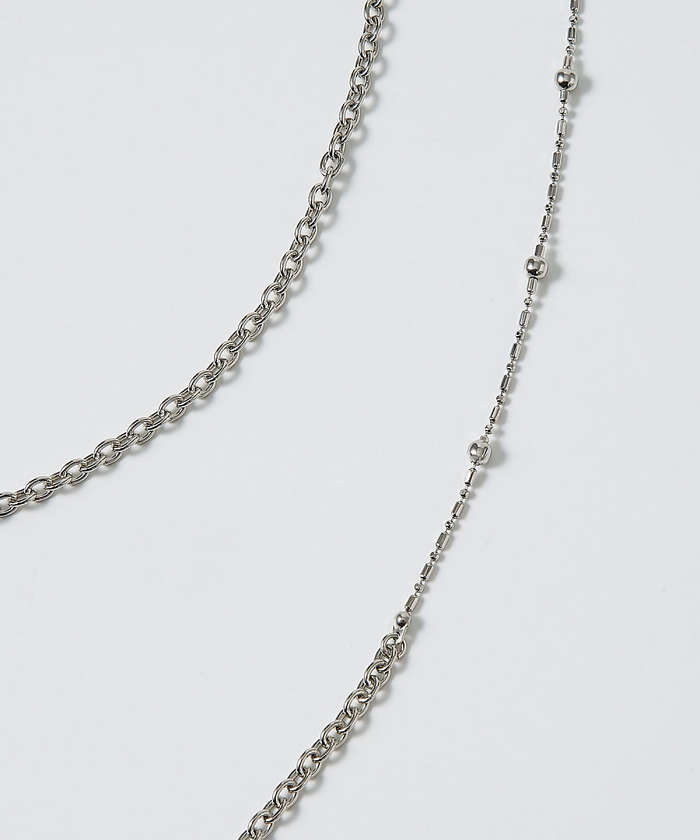 コレックス collex 【dignif】【金属アレルギー対応】ミックスチェーン2WAYネックレス （ゴールド） ゴールド