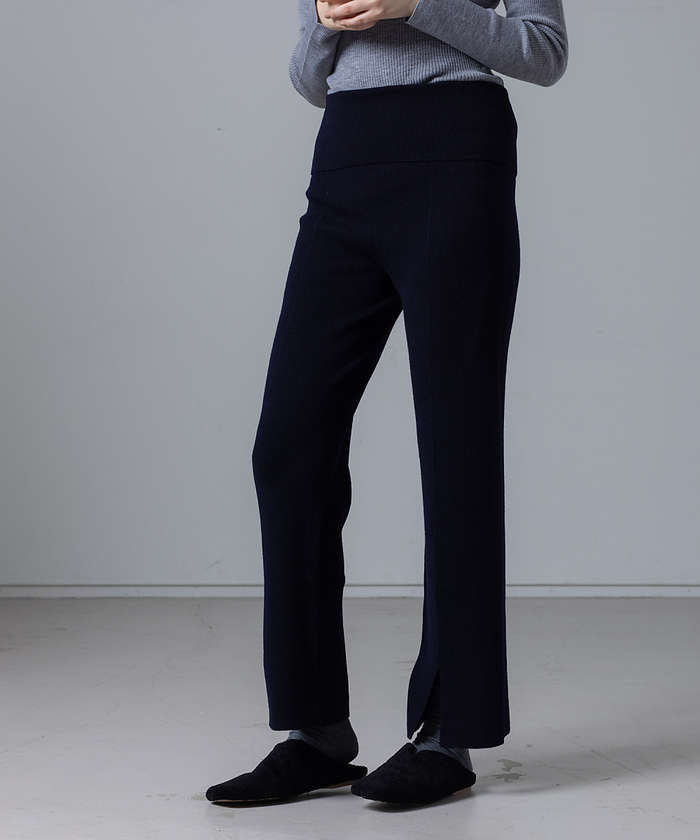 コレックス collex 【セットアップ対応】ファインウールニットパンツ （ネイビー） ネイビー