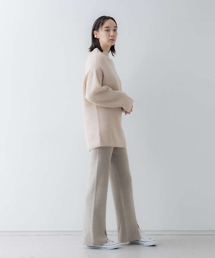 コレックス collex 【セットアップ対応】ファインウールニットパンツ （ネイビー） ネイビー