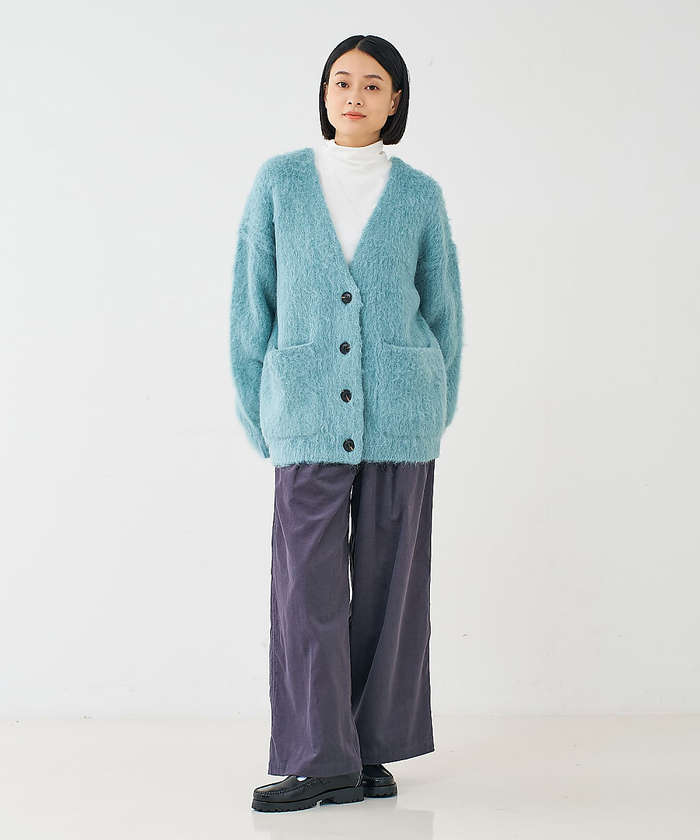 コレックス collex コーデュロイWタックワイドパンツ （アイボリー） アイボリー
