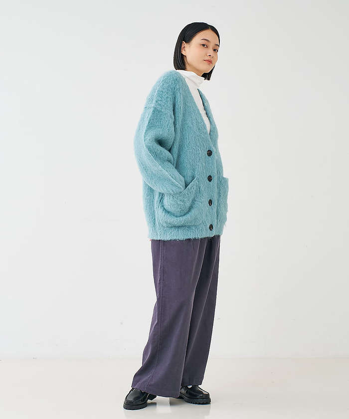 コレックス collex コーデュロイWタックワイドパンツ （アイボリー） アイボリー