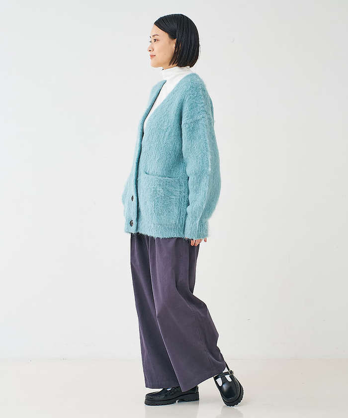 コレックス collex コーデュロイWタックワイドパンツ （アイボリー） アイボリー