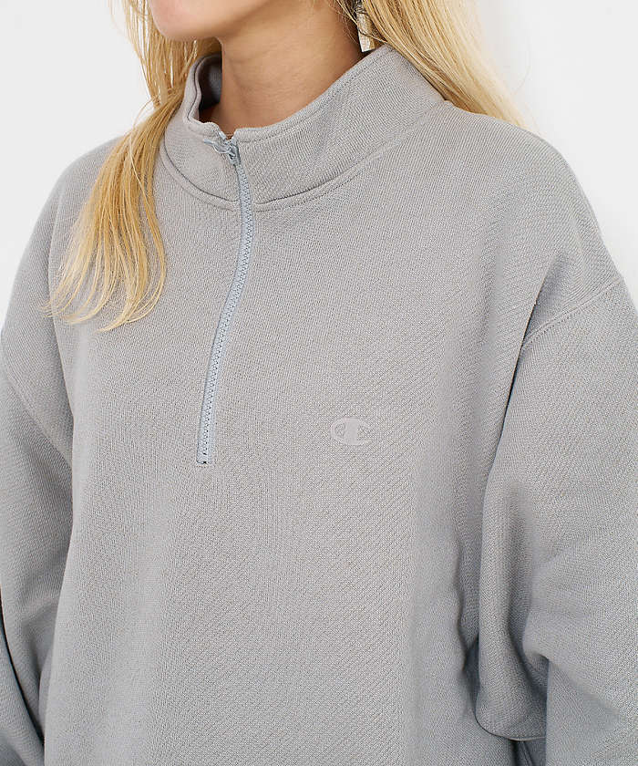 ノミネ NOMINE 【Champion】ハーフジップ スウェット （アイボリー） アイボリー