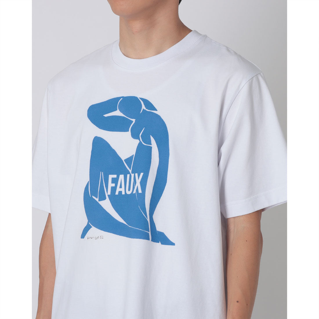 アトリエアメロ ATELIER AMELOT PRINT TEE - FAUX （ホワイト） ホワイト