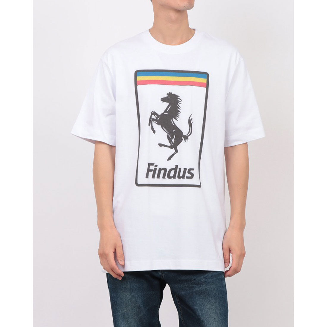 アトリエアメロ ATELIER AMELOT PRINT TEE - HEUREUSEMENT IL Y A FINDUS （ホワイト） ホワイト