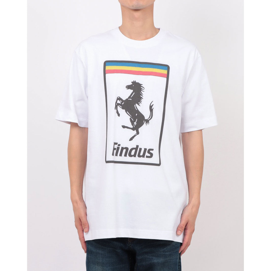 アトリエアメロ ATELIER AMELOT PRINT TEE - HEUREUSEMENT IL Y A FINDUS （ホワイト） ホワイト
