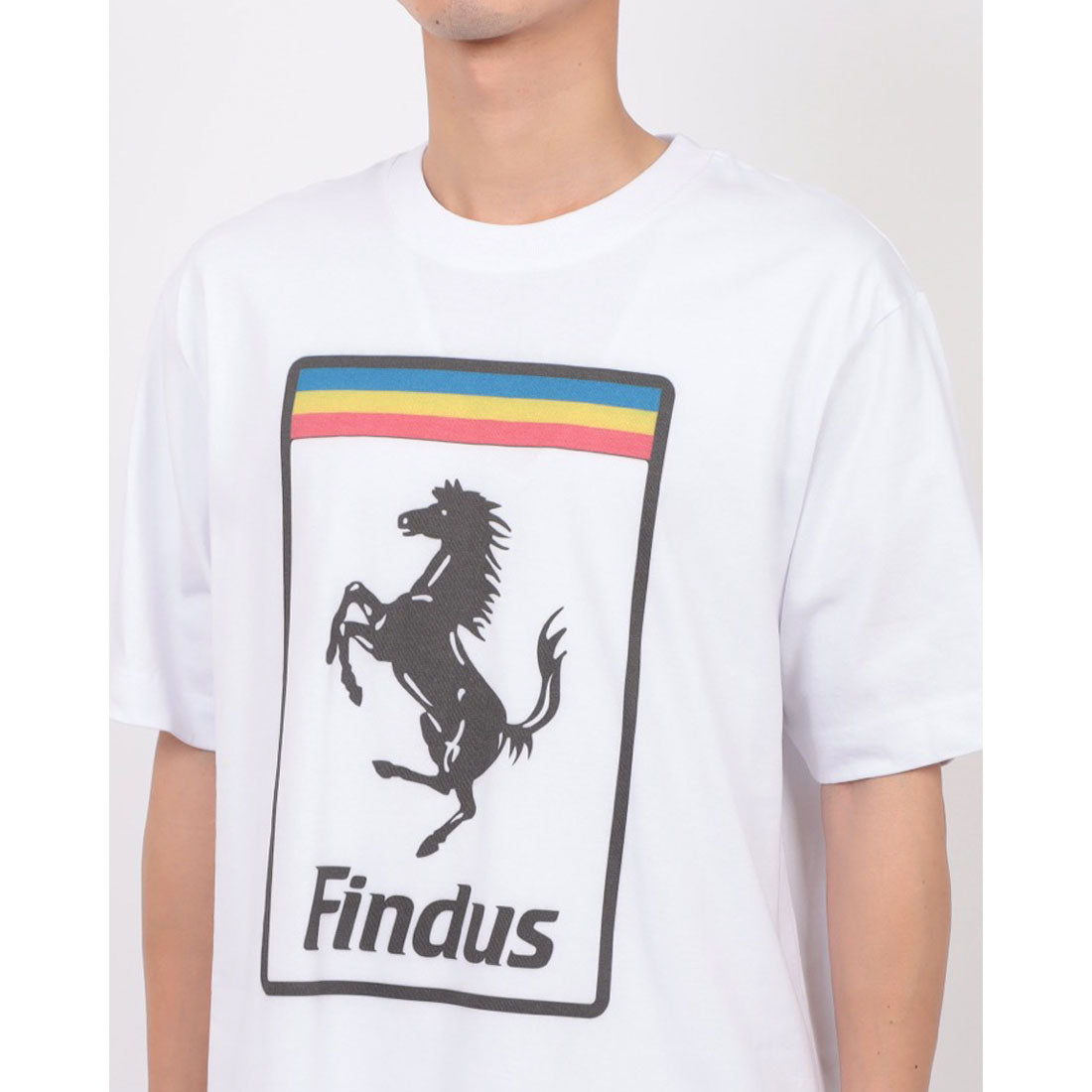 アトリエアメロ ATELIER AMELOT PRINT TEE - HEUREUSEMENT IL Y A FINDUS （ホワイト） ホワイト